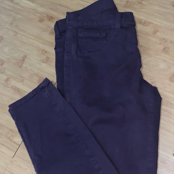 J Brand Skinny Leg Aubergine Jeans Size 26 PURPLE - Picture 5 of 8
